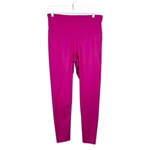 Cycle House Marika Leggings Women Extra Large Pink Shiny Pull On Pockets Active